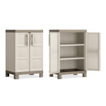 Niska szafka gospodarcza EXCELLENCE LOW CABINET 97 cm beżowa, Keter/Kis